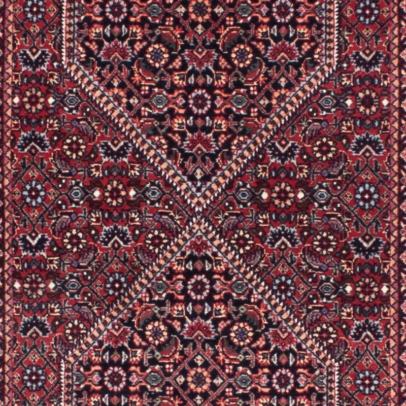 Tapis de couloir Tapis persan - Bidjar - 264 x 72 cm - rouge