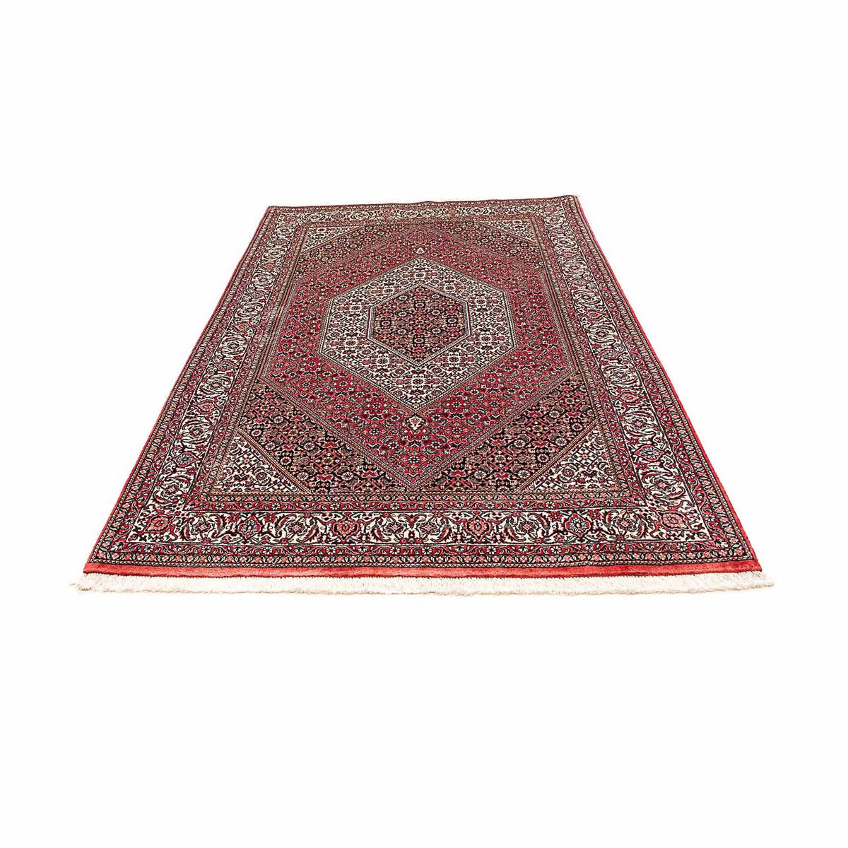 Tapis persan - Bidjar - 217 x 140 cm - rouge clair