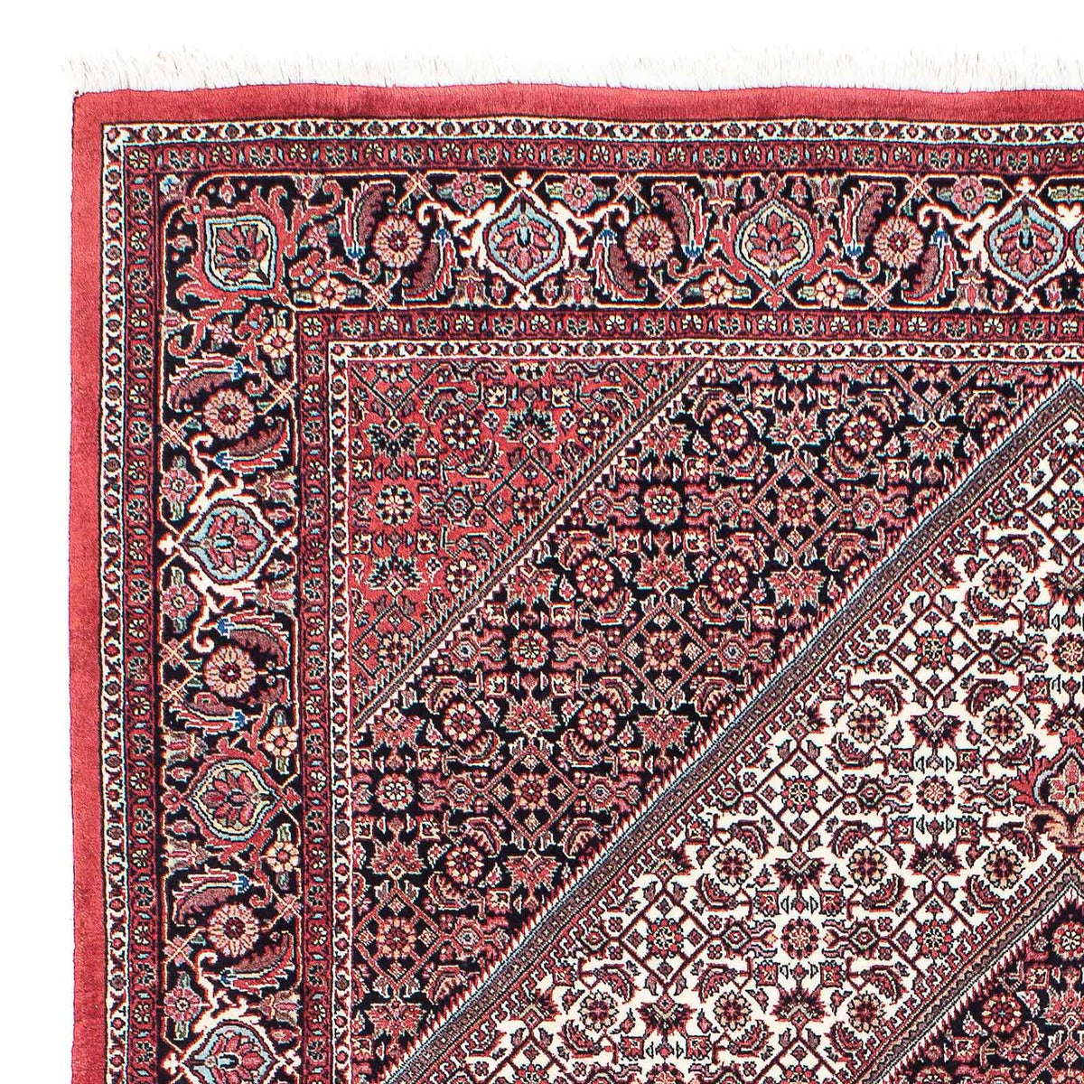 Tapis persan - Bidjar - 202 x 152 cm - rouge clair