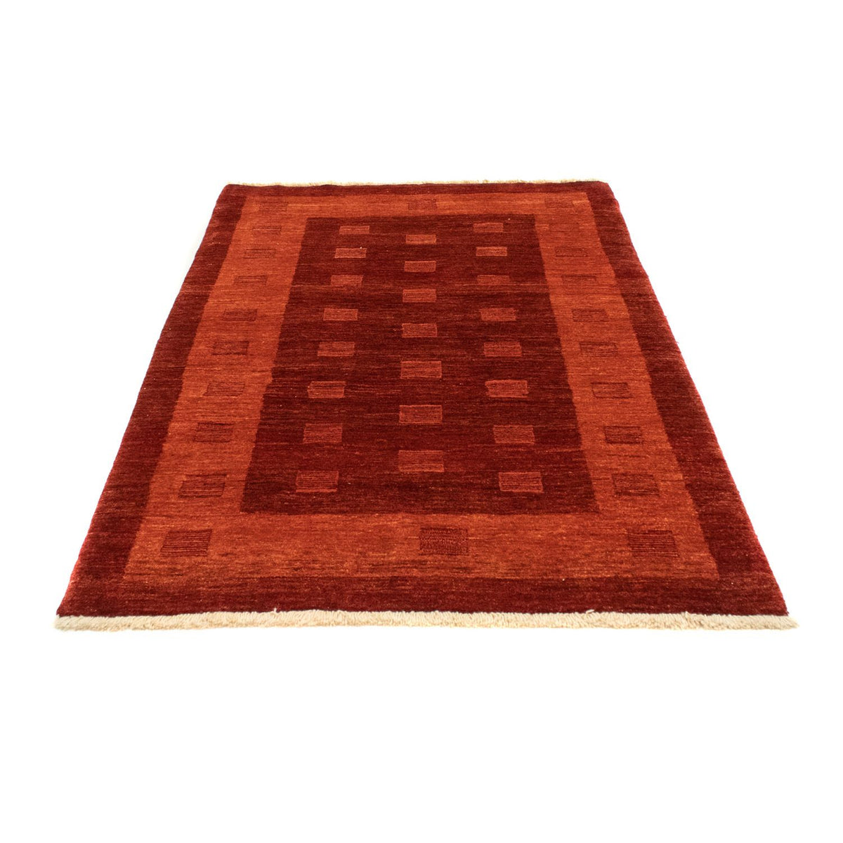 Tapis Gabbeh - Persan - 191 x 120 cm - rouge foncé