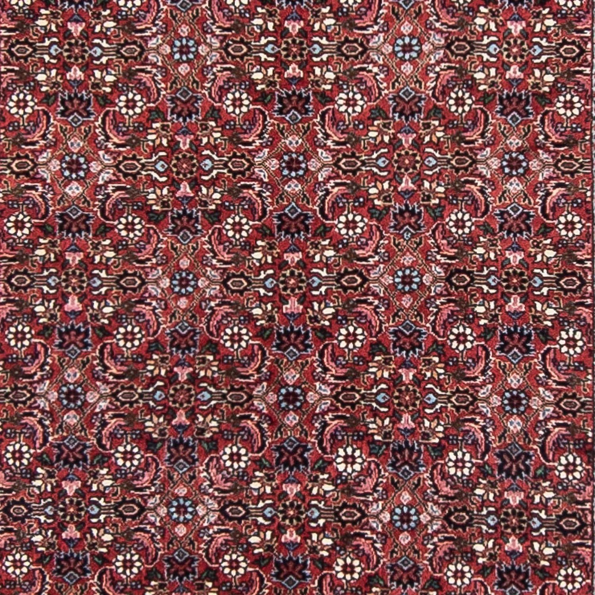 Tapis de couloir Tapis persan - Bidjar - 385 x 84 cm - rouge foncé