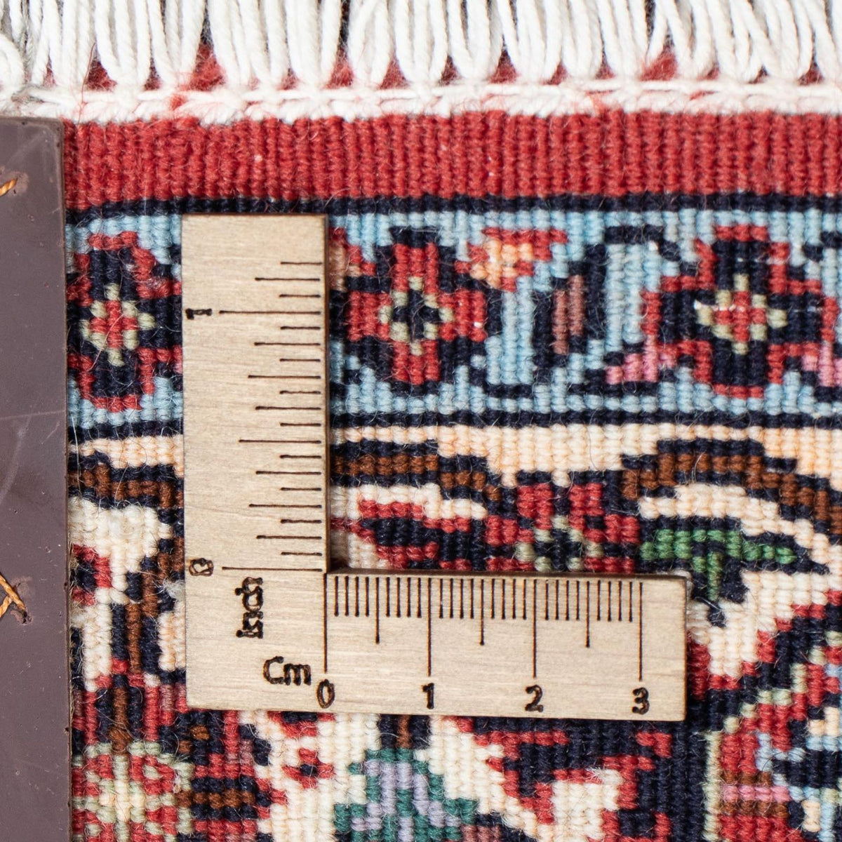 Tapis de couloir Tapis persan - Bidjar - 385 x 84 cm - rouge foncé