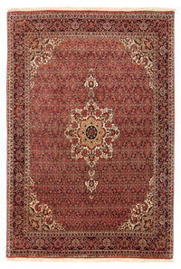 Tapis persan - Bidjar - 232 x 170 cm - rouge foncé