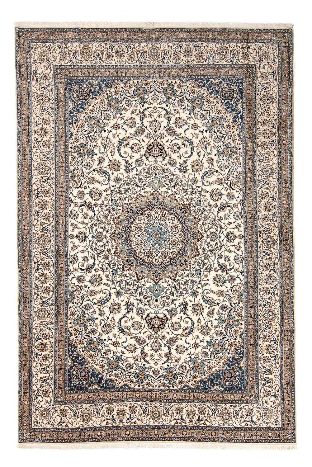 Tapis persan - Nain - Premium - 310 x 210 cm - beige
