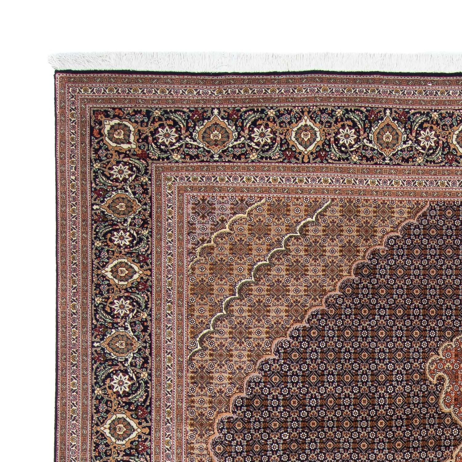 Tapis persan - Tabriz - 303 x 202 cm - marron foncé