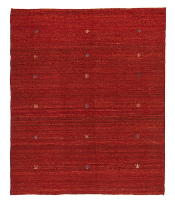 Tapis Gabbeh - Persan - 189 x 152 cm - rouge