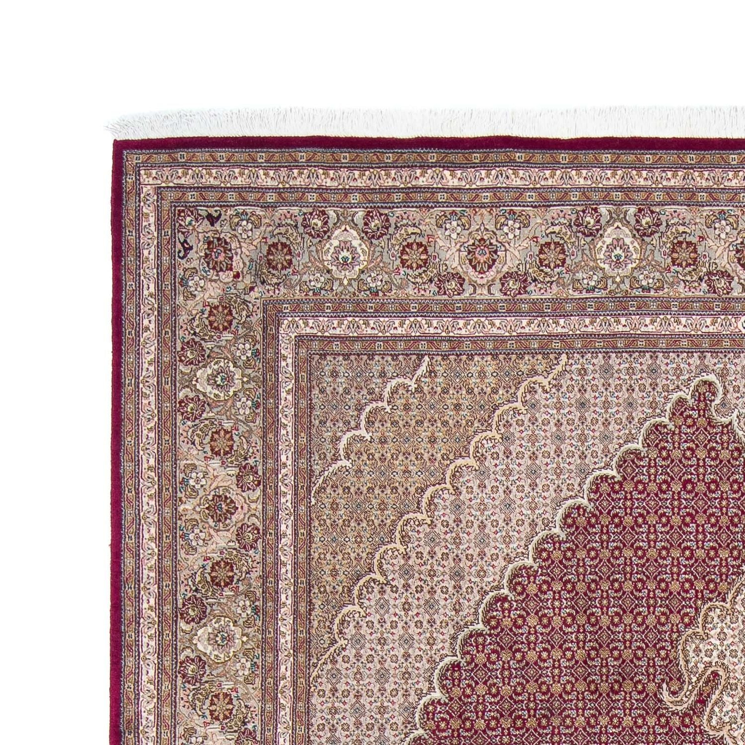 Tapis persan - Tabriz - 308 x 200 cm - rouge foncé