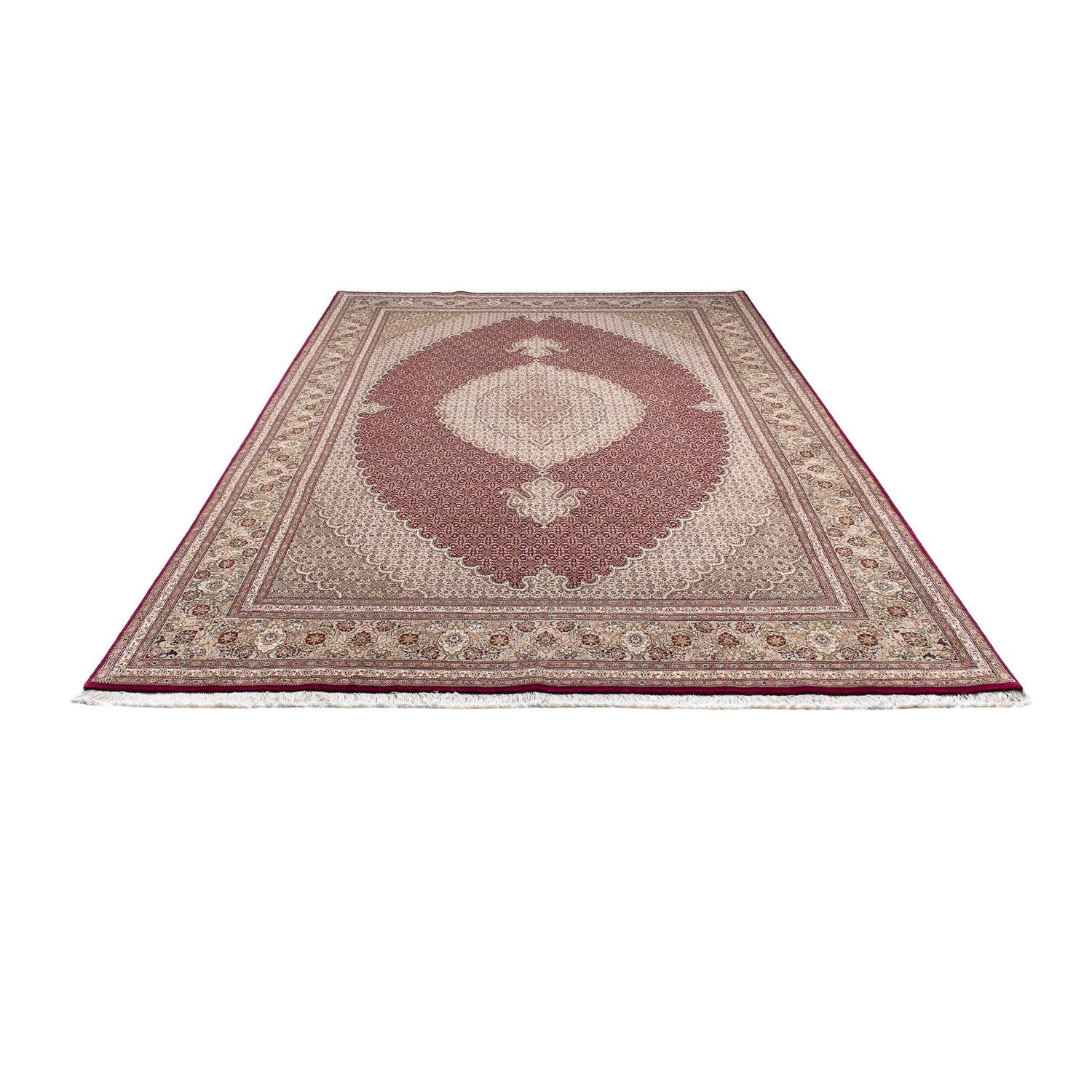 Tapis persan - Tabriz - 308 x 200 cm - rouge foncé