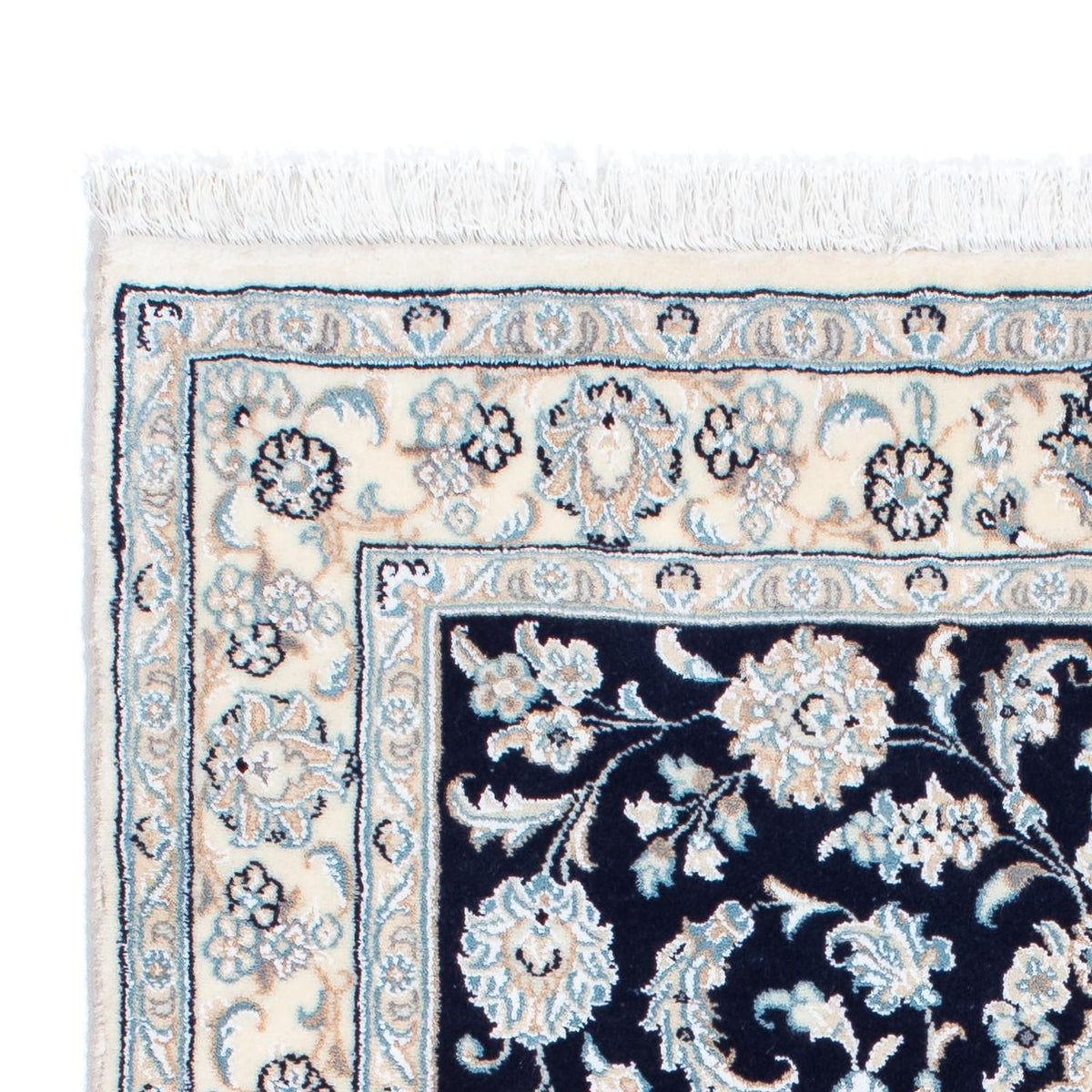 Tapis persan - Nain - Royal - 150 x 98 cm - bleu foncé