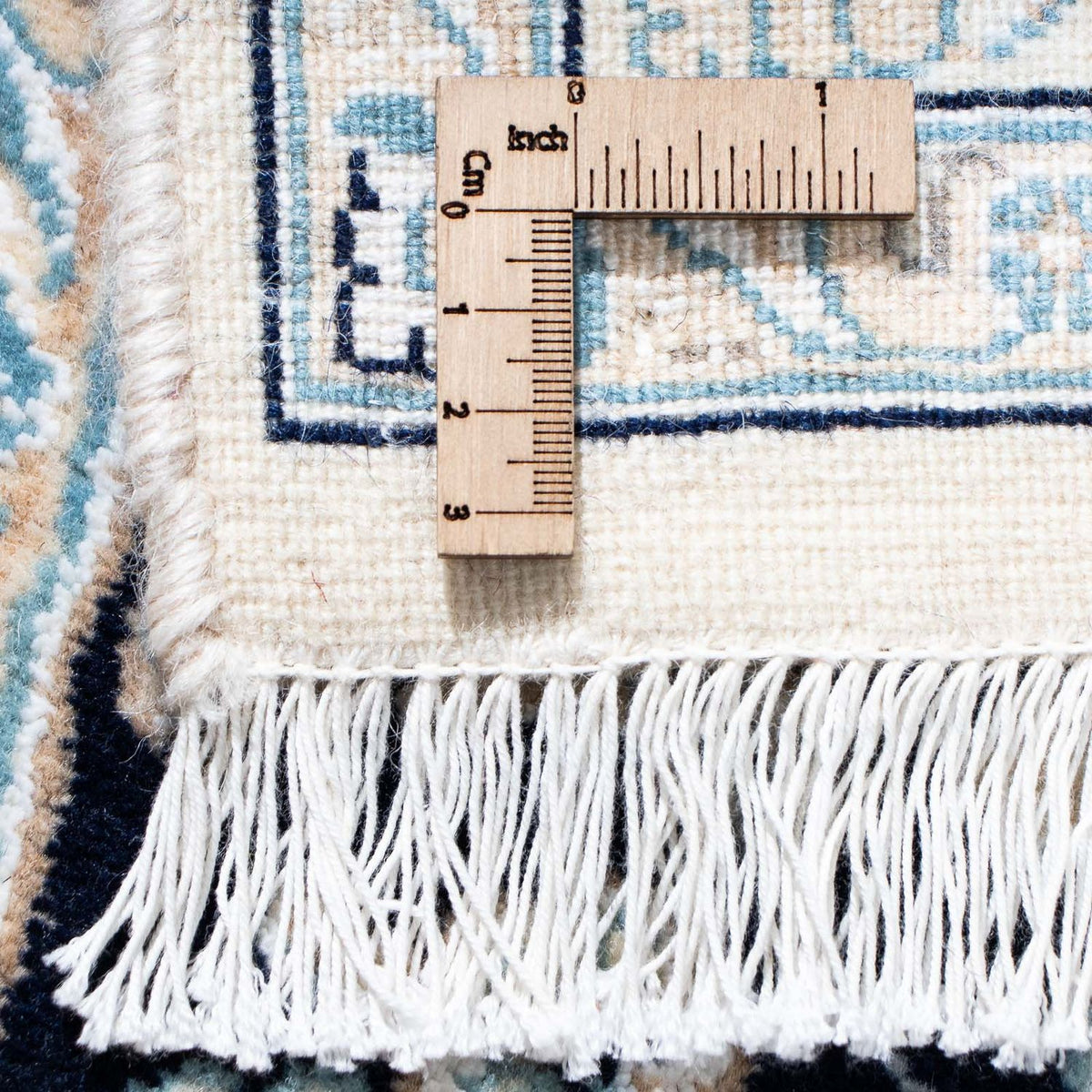 Tapis persan - Nain - Royal - 150 x 98 cm - bleu foncé