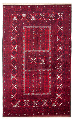 Tapis Turkaman - 249 x 160 cm - rouge foncé