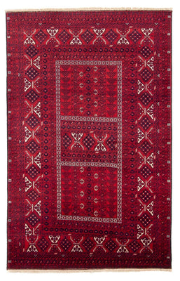 Tapis Turkaman - 248 x 163 cm - rouge foncé