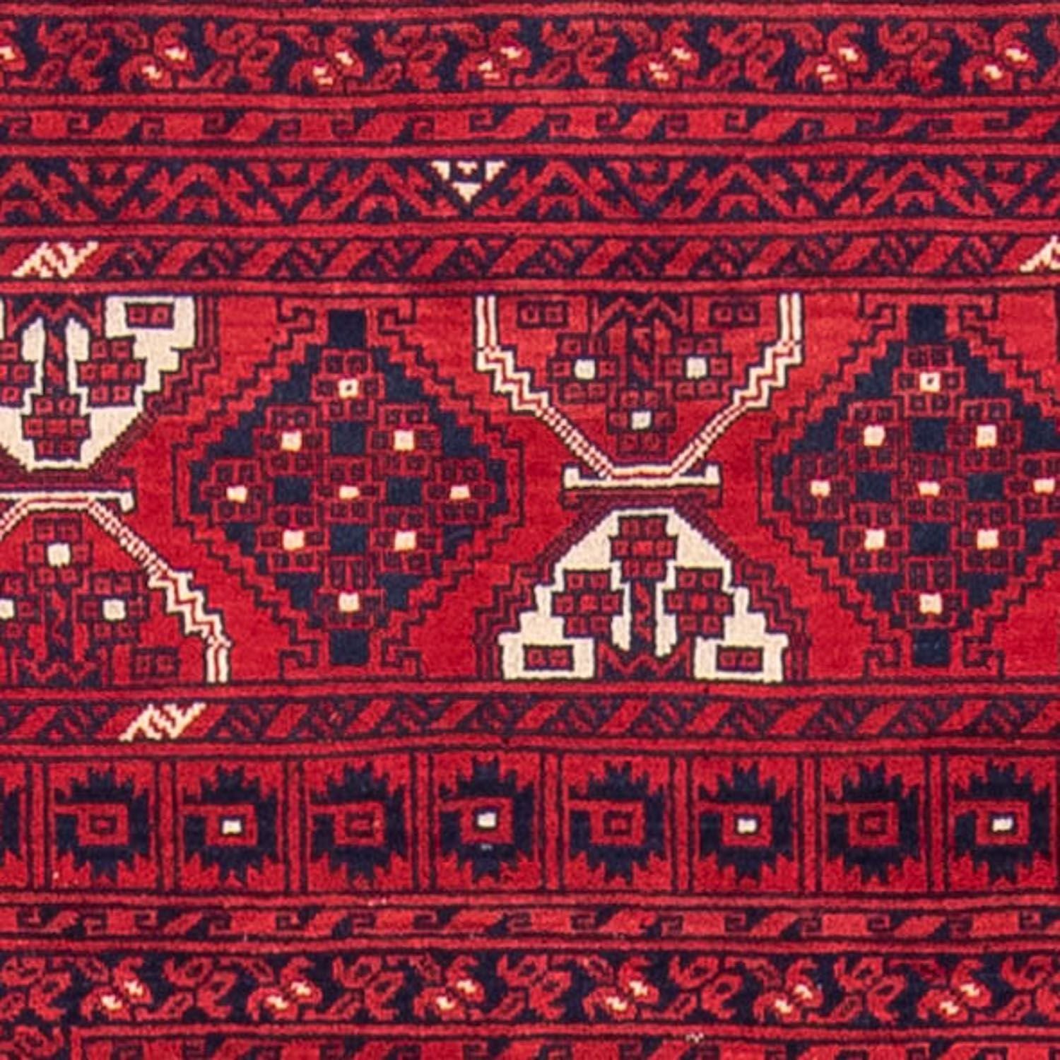 Tapis Turkaman - 248 x 163 cm - rouge foncé