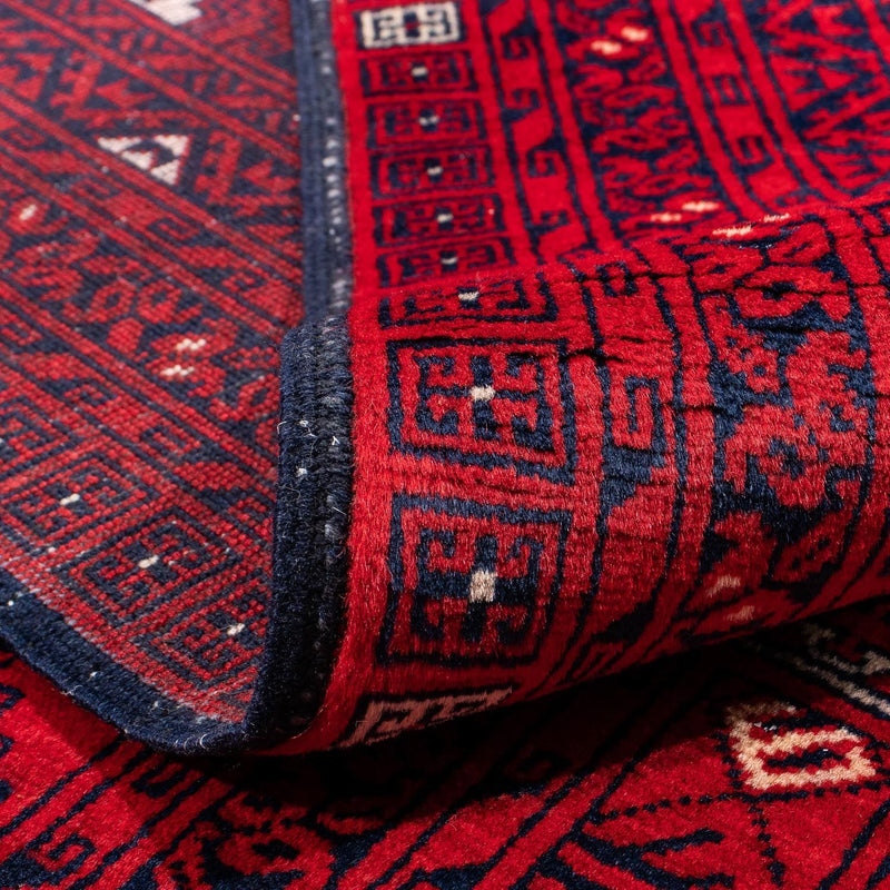 Tapis Turkaman - 248 x 163 cm - rouge foncé