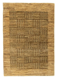 Tapis Gabbeh - Indus - 93 x 65 cm - marron clair