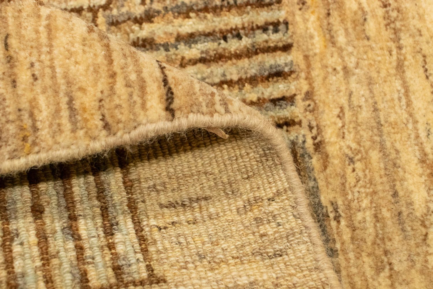 Tapis Gabbeh - Indus - 93 x 65 cm - marron clair