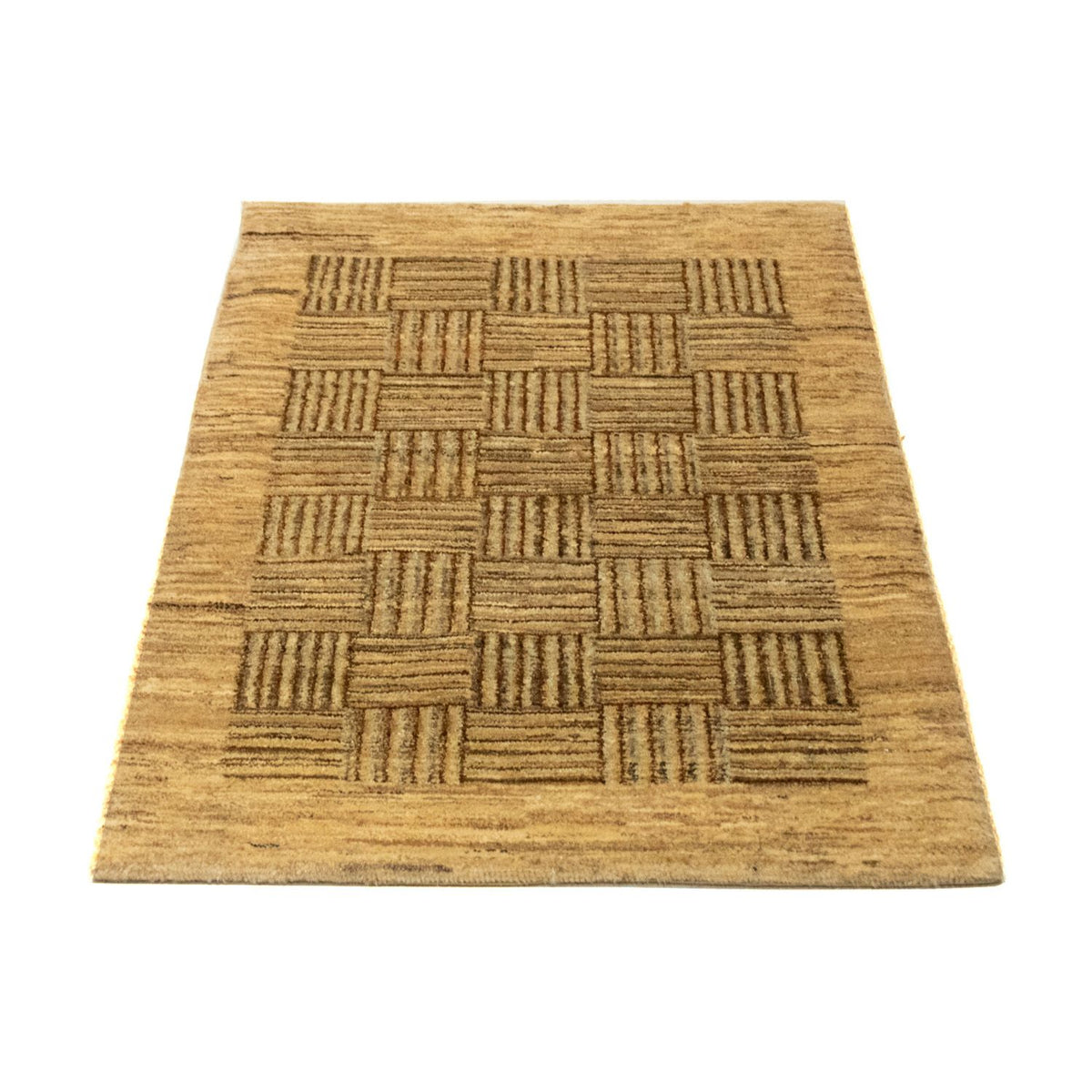 Tapis Gabbeh - Indus - 93 x 65 cm - marron clair