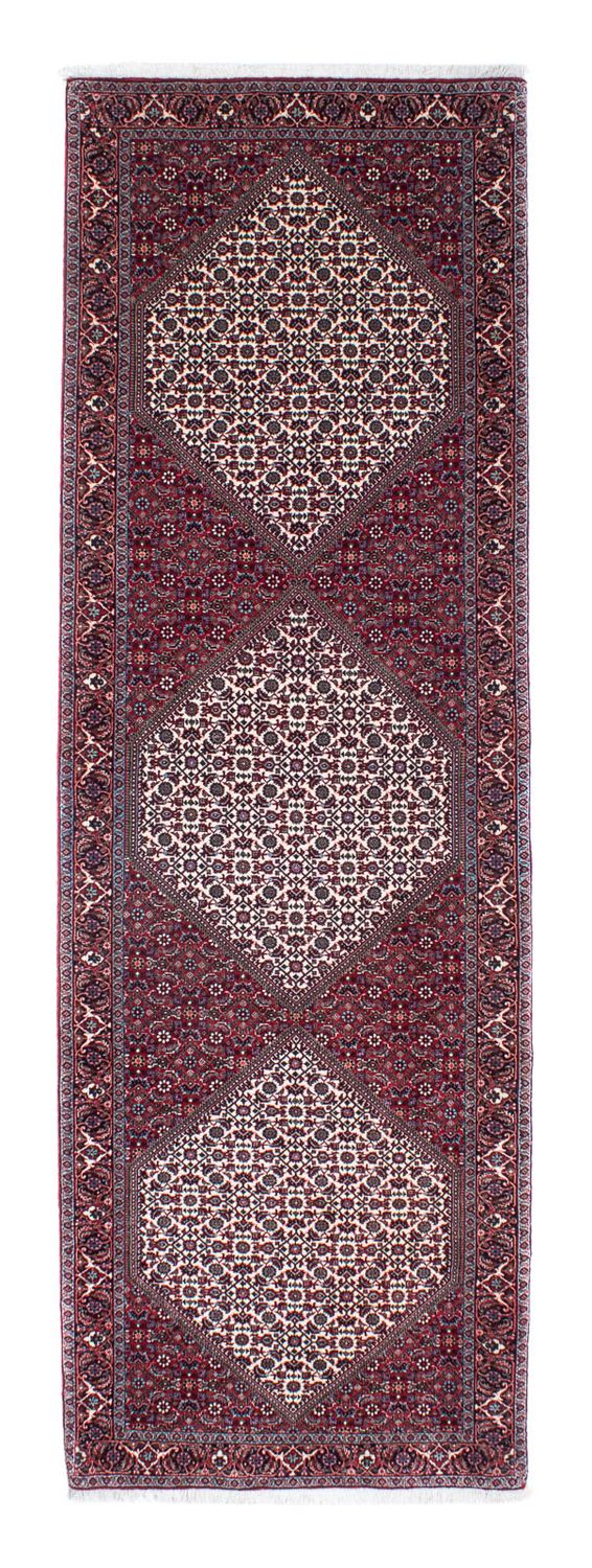 Tapis de couloir Tapis persan - Bidjar - 299 x 93 cm - rouge