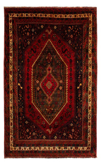 Tapis persan - Nomadic - 312 x 208 cm - rouge foncé