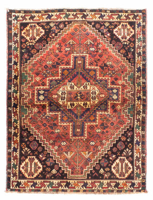 Tapis persan - Nomadic - 154 x 114 cm - rouge clair
