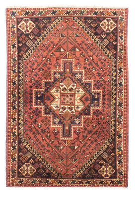 Tapis persan - Nomadic - 161 x 108 cm - rouge clair