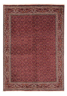 Tapis persan - Bidjar - 231 x 170 cm - rouge foncé