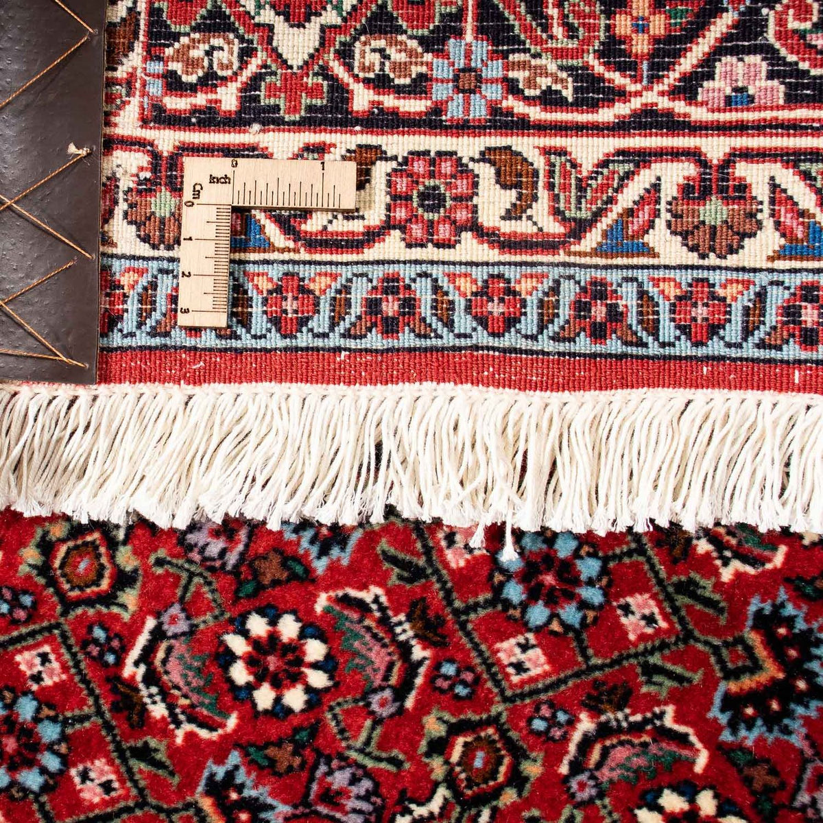 Tapis persan - Bidjar - 231 x 170 cm - rouge foncé