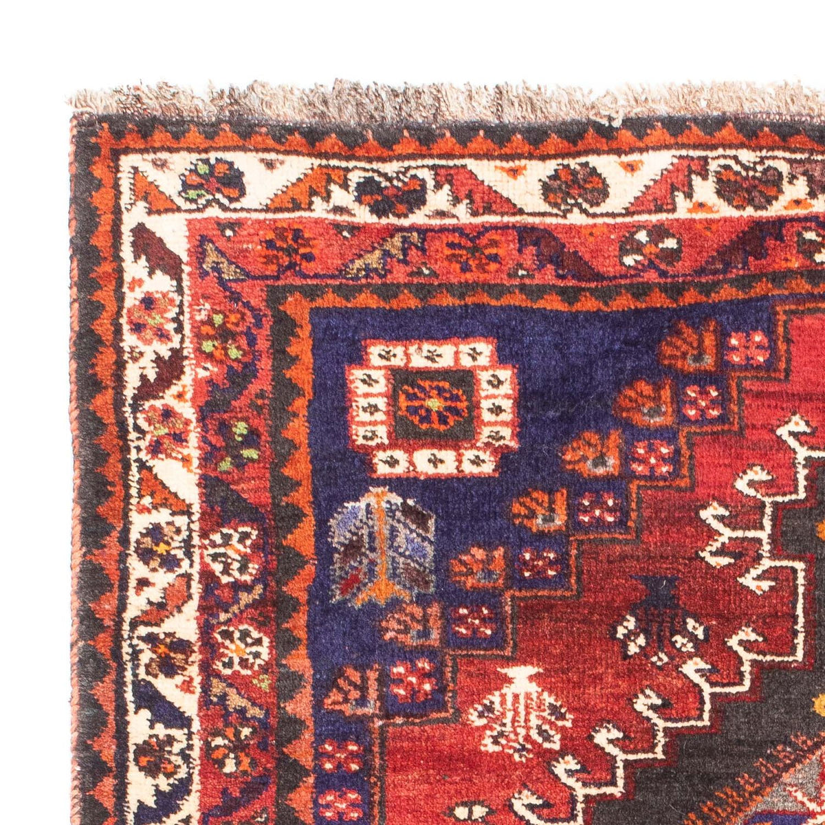 Tapis persan - Nomadic - 167 x 116 cm - rouge foncé