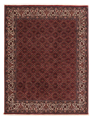 Tapis persan - Bidjar - 254 x 198 cm - rouge foncé
