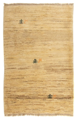 Tapis Gabbeh - Persan - 128 x 80 cm - marron clair