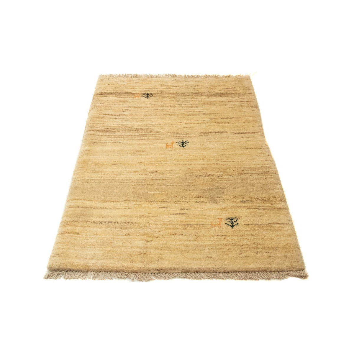 Tapis Gabbeh - Persan - 128 x 80 cm - marron clair