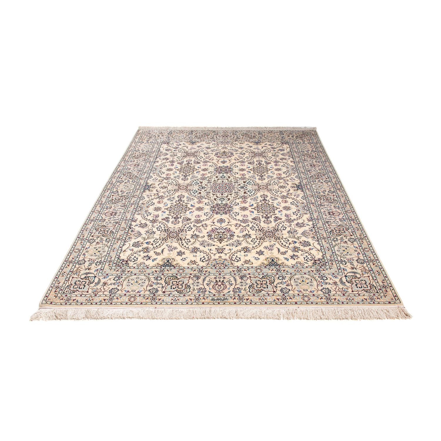 Tapis persan - Nain - Premium - 218 x 154 cm - beige