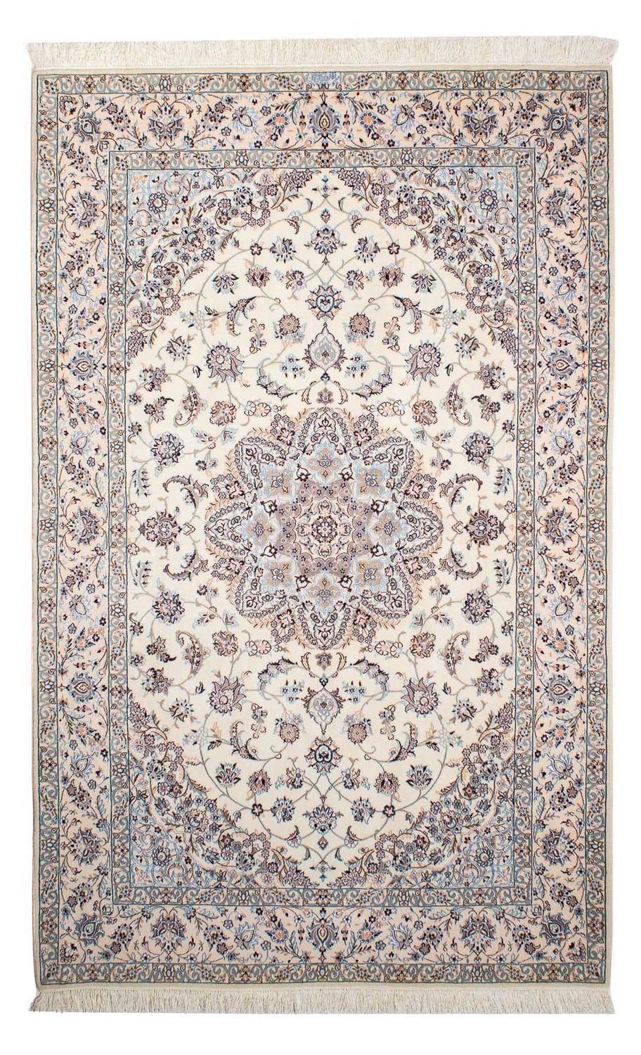 Tapis persan - Nain - Premium - 231 x 151 cm - beige