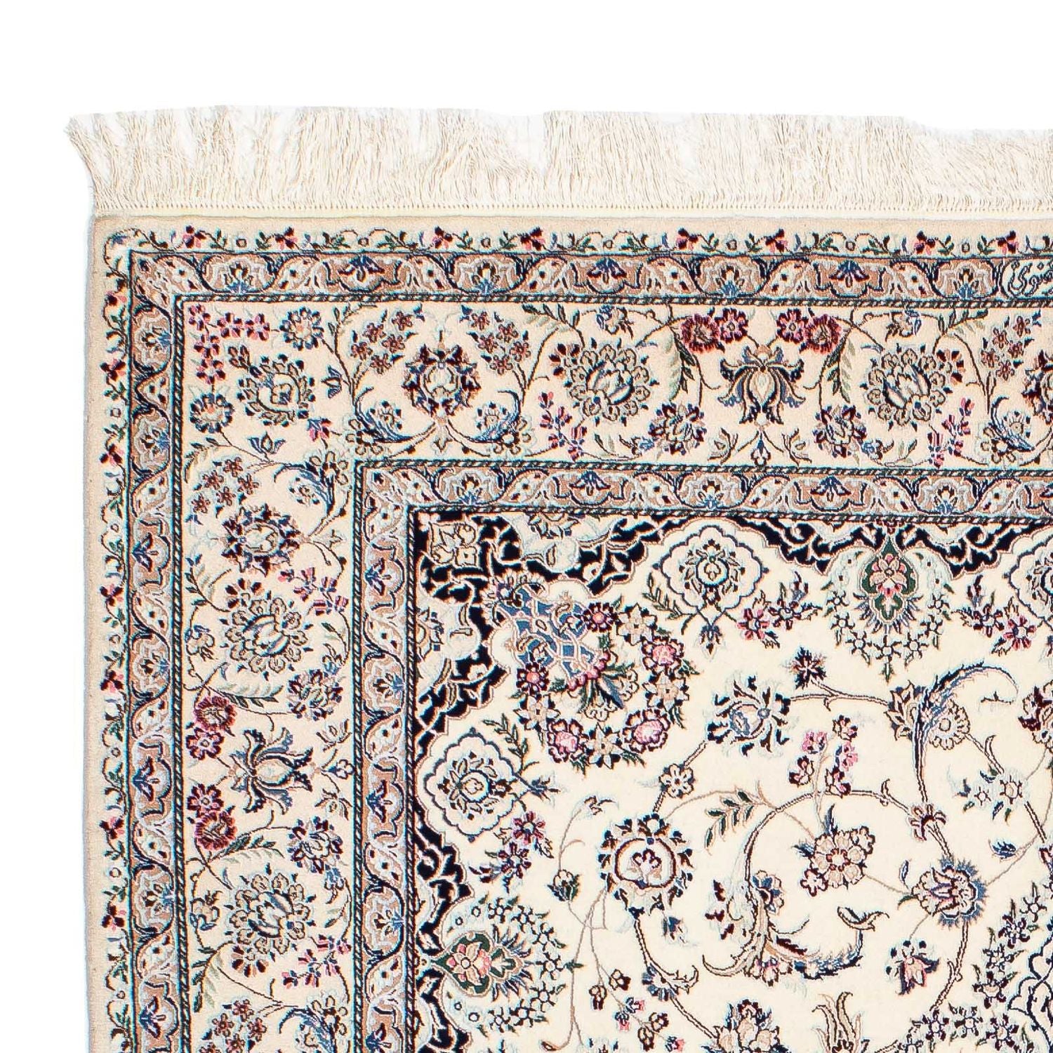 Tapis persan - Nain - Premium - 210 x 163 cm - beige