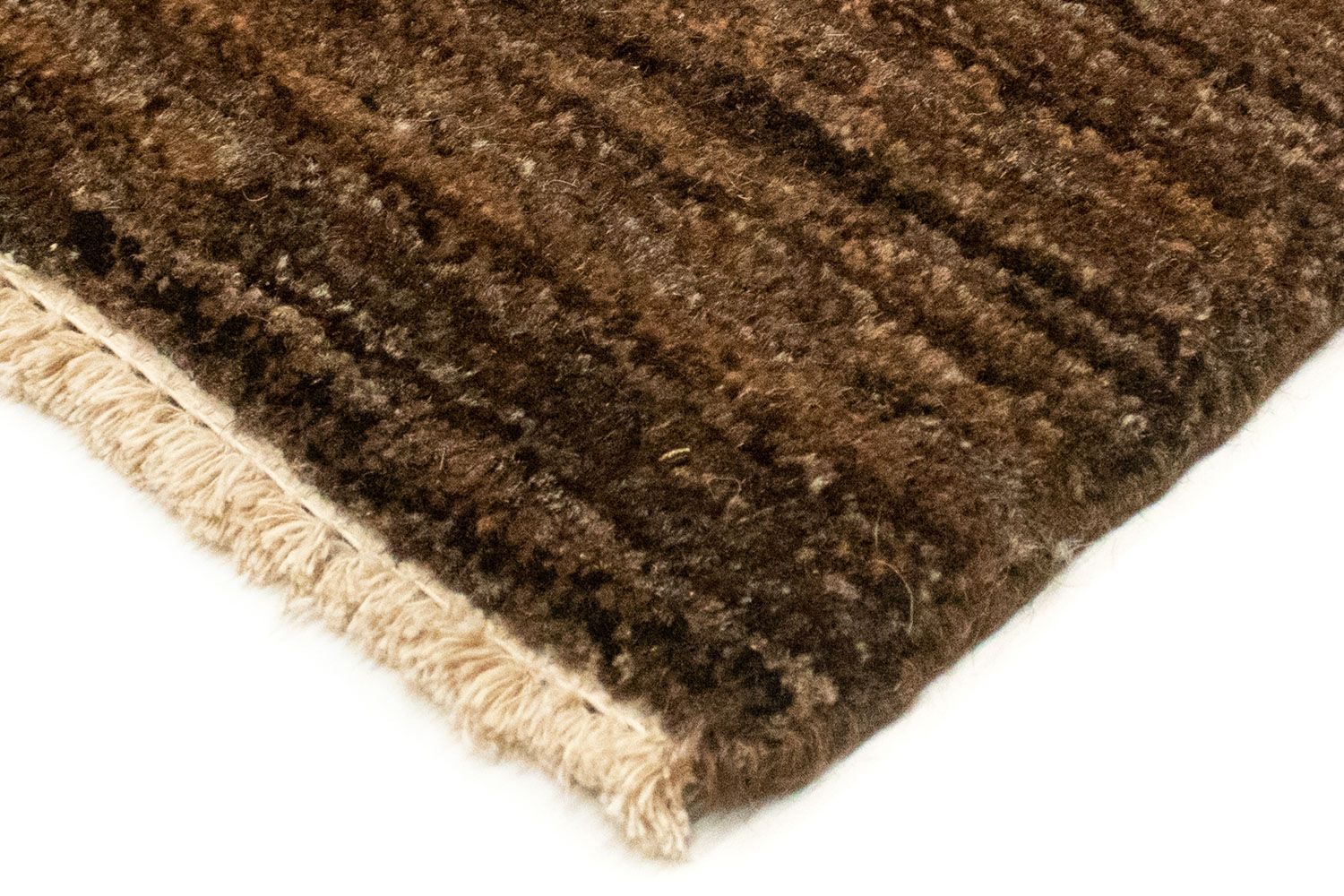 Tapis Gabbeh - Indus - 245 x 170 cm - marron foncé