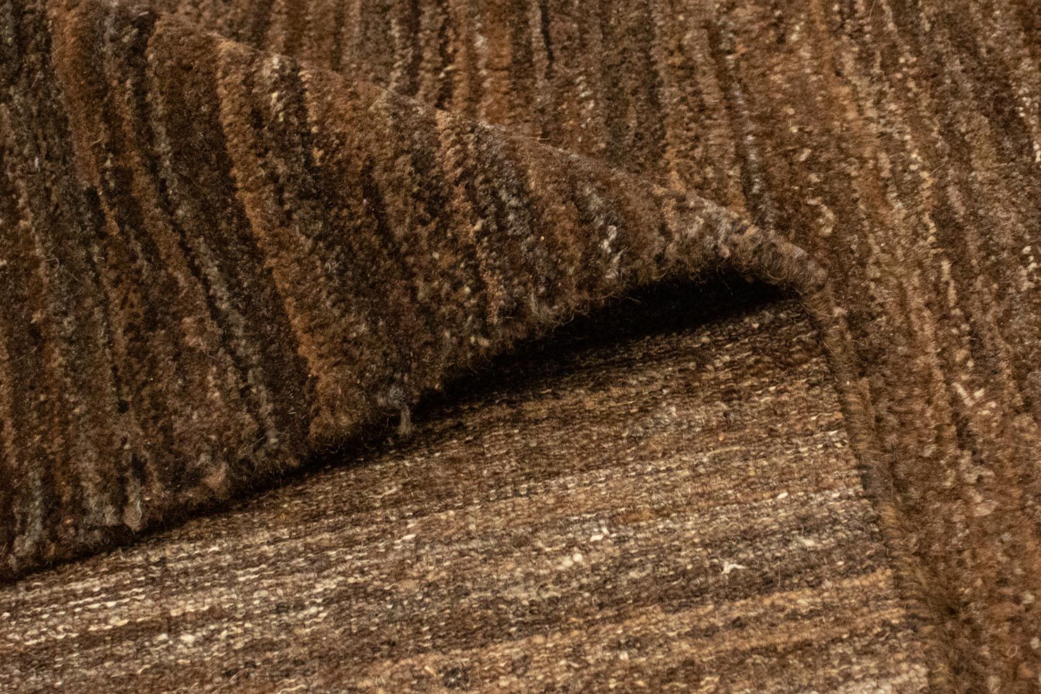 Tapis Gabbeh - Indus - 245 x 170 cm - marron foncé