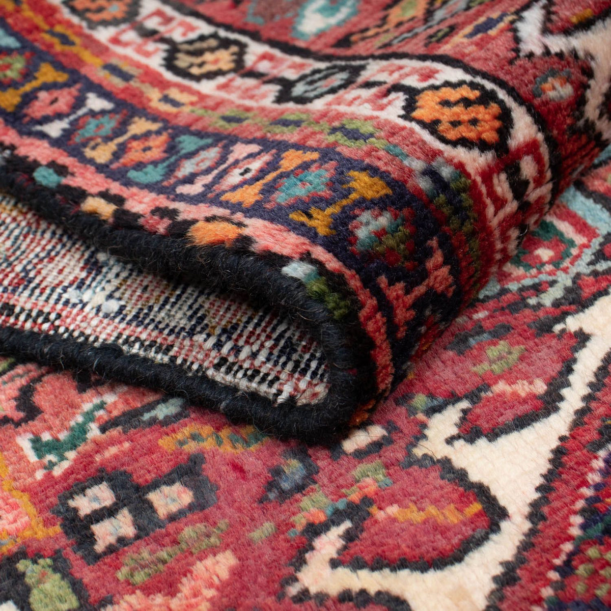 Tapis de couloir Tapis persan - Nomadic - 186 x 68 cm - rouge clair