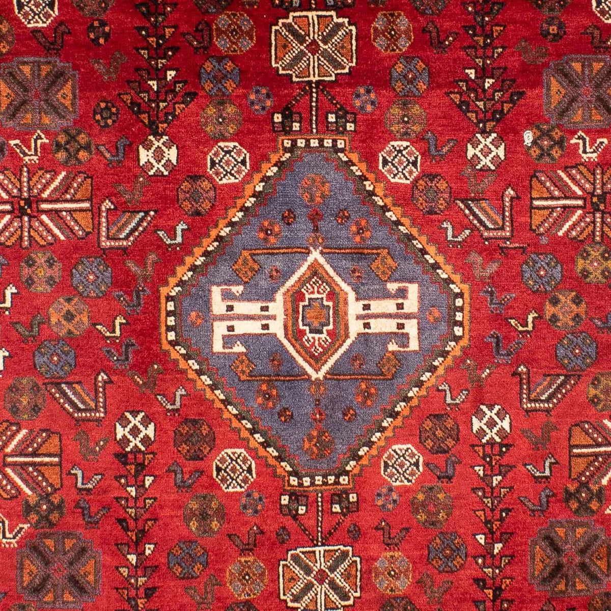 Tapis persan - Nomadic - 312 x 216 cm - rouge foncé