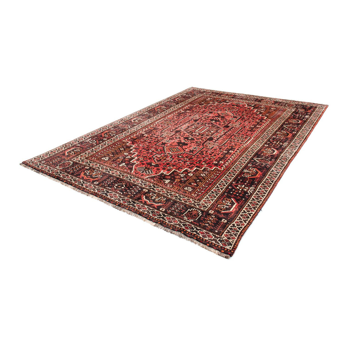 Tapis persan - Nomadic - 310 x 213 cm - rouge clair