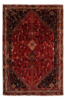 Tapis persan - Nomadic - 315 x 216 cm - rouge foncé
