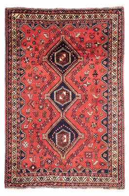 Tapis persan - Nomadic - 300 x 217 cm - rouge