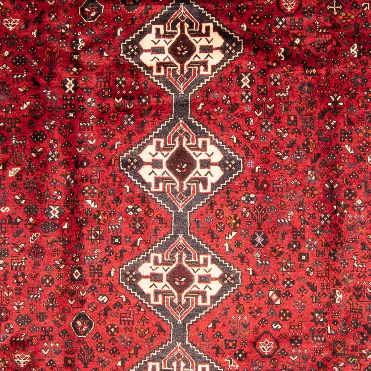 Tapis persan - Nomadic - 320 x 235 cm - rouge foncé