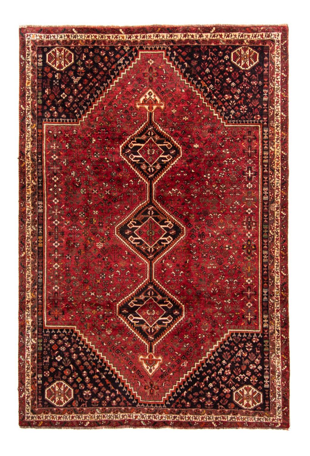 Tapis persan - Nomadic - 325 x 230 cm - rouge foncé