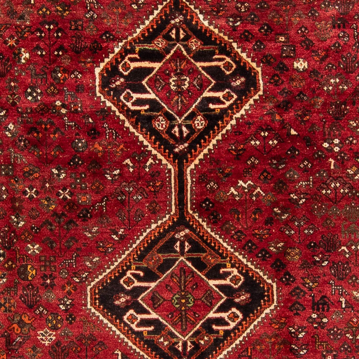 Tapis persan - Nomadic - 325 x 230 cm - rouge foncé