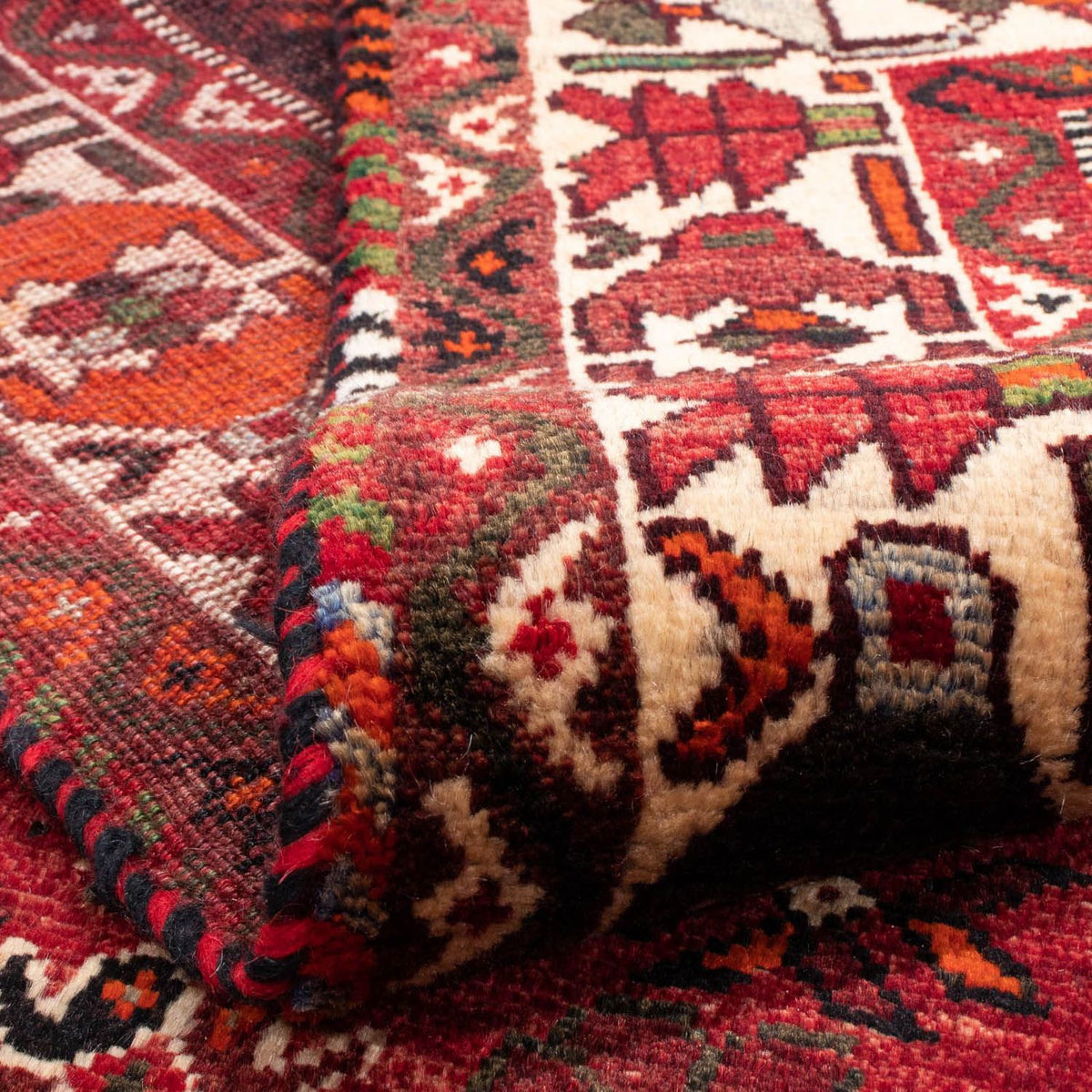 Tapis persan - Nomadic - 320 x 230 cm - rouge foncé