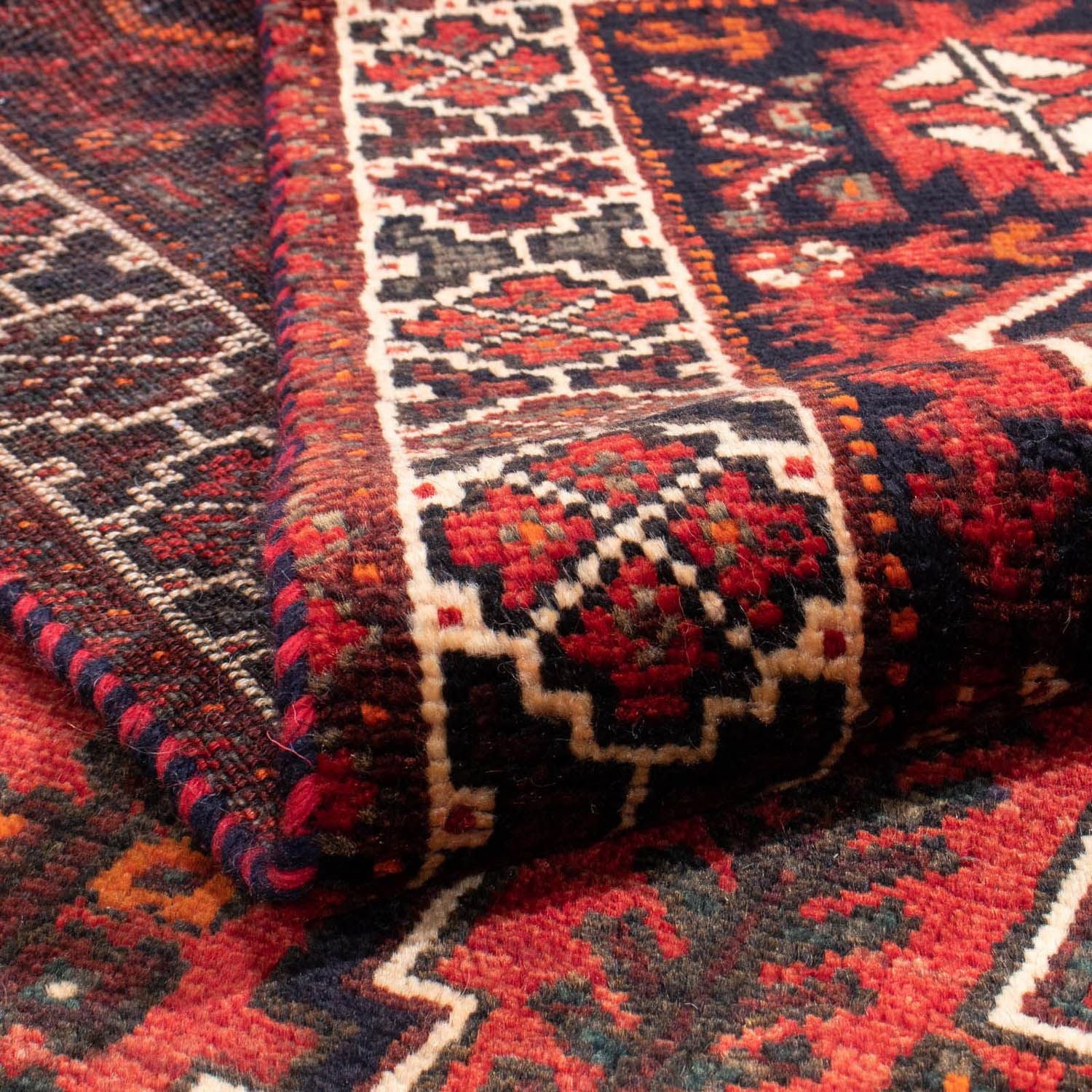 Tapis persan - Nomadic - 288 x 210 cm - rouge clair