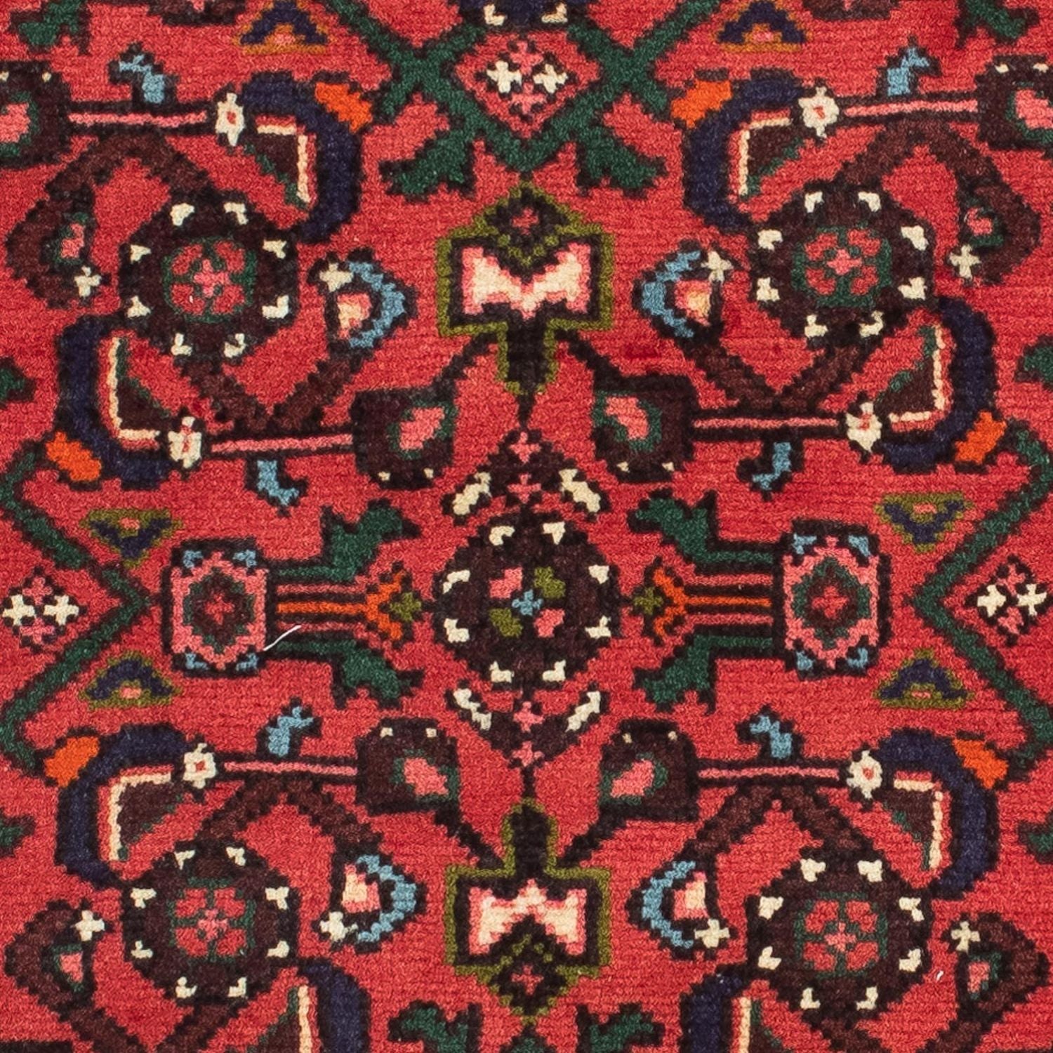 Tapis de couloir Tapis persan - Nomadic - 195 x 70 cm - rouge foncé