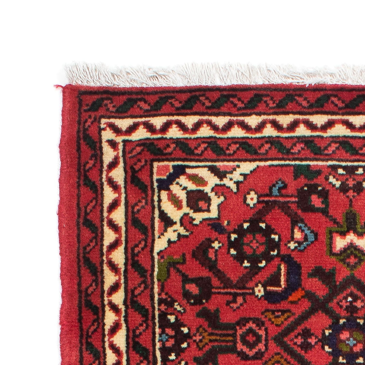 Tapis de couloir Tapis persan - Nomadic - 195 x 70 cm - rouge foncé