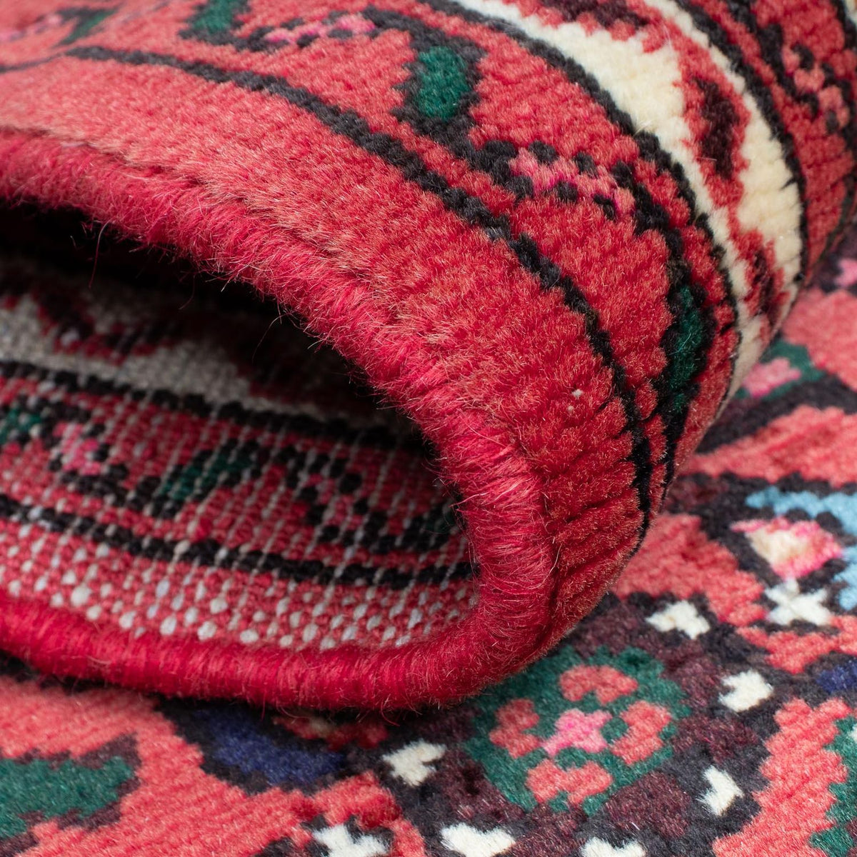 Tapis de couloir Tapis persan - Nomadic - 195 x 70 cm - rouge foncé