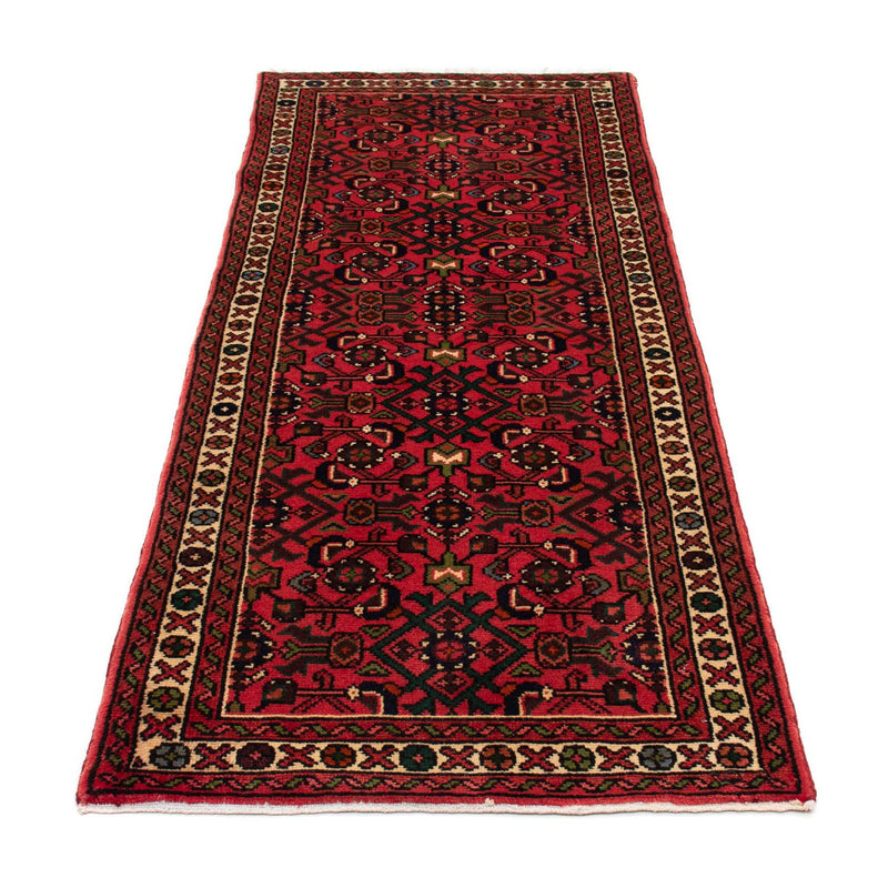Tapis de couloir Tapis persan - Nomadic - 192 x 75 cm - rouge foncé